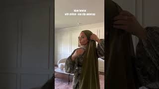 hijab tutorial most romantic look modestfashion hijabstyle hijabtutorial [upl. by Aroz]