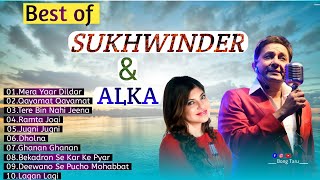 Best of Sukhwinder Singh  Alka Yagnik  Nonstop song [upl. by Inafetse]