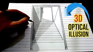 Mind Boggling Optical illusion  Trick Art on Paper  Abstract Art Naeemarts Tonniartandcraft [upl. by Aleet]