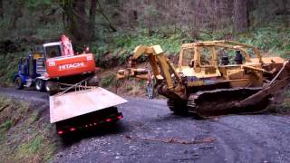 Excavator Nearly Falls Off Cliff [upl. by Shuler]