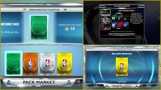 NBA 2K14 Next Gen MyTEAM  New Booster Packs and New Gold Legends PS4 [upl. by Ydal]