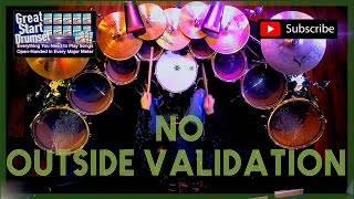 No Outside Validation  Mirrored Kit Minute Linear Squared LARRY LONDON drumlessons doublebass [upl. by Inail]