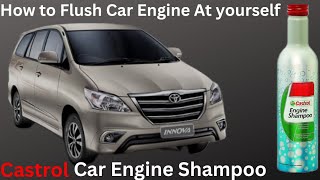 How to Flush Diesel Engine Toyota Innova 25G What Is The Benifit of Castrol Engine Shampo [upl. by Rats418]