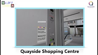 Tour of the lifts at Quayside Shopping Centre Roblox [upl. by Ellenad971]