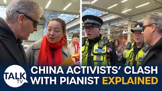 quotThey Tried To Bring CCP Authority To London” ProChina Activist’s Clash With Pianist EXPLAINED [upl. by Tterraj118]