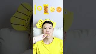 🧀🧇🥟🎧ASMR Yellowthemed Mukbang  Perfect for Sleepimmersive asmr asmrsounds funny [upl. by Burny519]