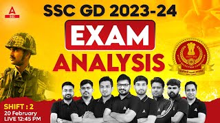 SSC GD Analysis 2024  SSC GD 20 Feb 2nd Shift Paper Analysis  SSC GD Exam Analysis 2024 [upl. by Rosenblum]