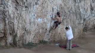 Climbing in Sperlonga Route Invidia [upl. by Nevins285]