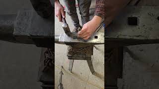 Forging a Railroad Spike Hook [upl. by Nomit851]