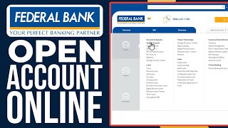 How To Open Federal Bank Account Online 2024  StepByStep Tutorial [upl. by Emlynne]