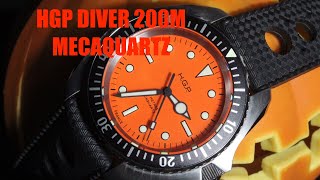 HGP DIVER 200 M  une montre de plongée française parfaite pour Halloween  et aussi pour lété [upl. by Basham]