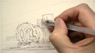 How to Draw book page 195 Copic marker Pilot HI TEC pen [upl. by Svensen]