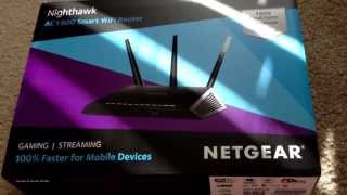 Netgear Nighthawk AC1900 R7000 80211ac Extreme WiFi Router Unboxing 102613 [upl. by Thebault]