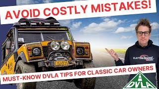 Avoid These Common DVLA Pitfalls for Classic Car Owners [upl. by Kolk]