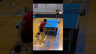 Good Point 👊 Topspin attack vs Backhand chop [upl. by Meador]