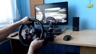 Logitech Driving Force GT  on PC  BMW E46 [upl. by Nimref]