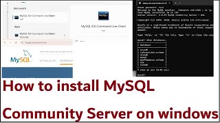 how to install mysql community server on windows 1011 [upl. by Travers892]