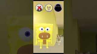 POV 🔴 Beware SpongeBob is Lurking Behind the Wall 😱 meme gmod cat [upl. by Norrabal]