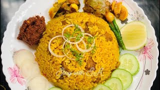 Simple khichuri with hasher mangsho 😋 [upl. by Tawney241]