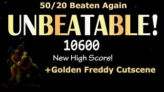 5020 Mode Beaten Again Golden Freddy Cutscene  Ultimate Custom Night FNAF [upl. by Hcirteid]