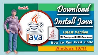 How to Download and Install Java Jdk On Windows 10 ll 11 Latest 2024 [upl. by Karena432]