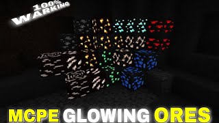 Minecraft animated glowing ores texture pack 120 [upl. by Naasar]