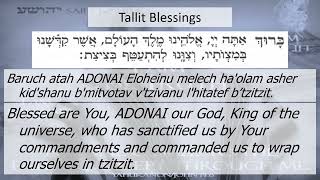 Tallit Blessings [upl. by Kcaz]