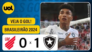 ATHLETICO 0 X 1 BOTAFOGO  BRASILEIRÃO 2024 VEJA O GOL DE IGOR JESUS [upl. by Plato]