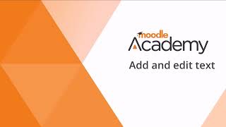 Add and edit text in Moodle 45 [upl. by Rese]