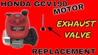 Honda GCV190 Motor Wont Start Engine Teardown and Exhaust Valve Replacement [upl. by Rehm]