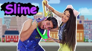 A HISTÓRIA DOS IRMÃOS QUE ADORA SLIME  Maloucos [upl. by Hannon]