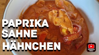 Paprika Sahne Hähnchen ×××sooo lecker bbqsaxe love [upl. by Guinna]