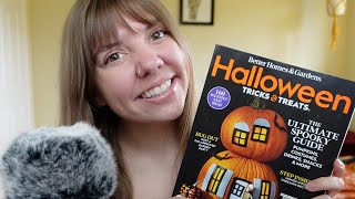 ASMR Magazine FlipThrough with Cupped Whispers 🎃📖 [upl. by Attenhoj]