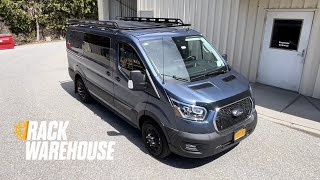 Vantech H21 EB Aluminum Ford Transit 2015 Cargo Rack System  Rack Warehouse [upl. by Hahsia]