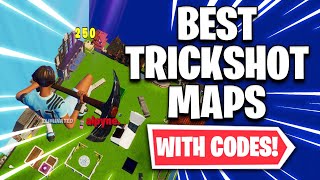 the BEST TRICKSHOT MAPS with Codes Fortnite Trickshot Maps [upl. by Pansir]