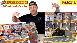 HUGE Aircraft Carrier UNBOXING Part 1 [upl. by Yauqaj]