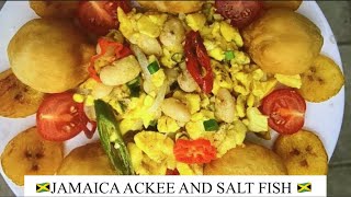 ACKEE AND SALTFISH USING CANNED TIN ACKEES  JAMAICAN DISH [upl. by Marsiella]