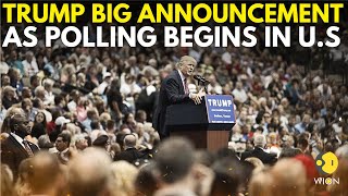 US Elections 2024 Latest News LIVE Trump BIG Announcement As Final Polling Begins  Harris  Trump [upl. by Dacia148]