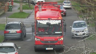 Thorntons Recycling Dennis eCollect Collecting Green Bins [upl. by Arundell]