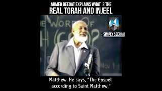 Ahmed Deedat explains what is the real Torah and Injeel [upl. by Pauiie]