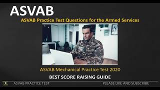 ASVAB Mechanical Practice Test 2021 with Explained Answers  88 [upl. by Vasyuta642]