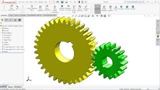 Solidworks tutorial  Design of Spur gear with Solidworks toolbox [upl. by Navac]