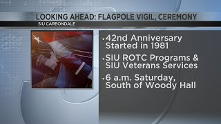 SIU Carbondale to Host Flagpole Vigil and Ceremony on Saturday [upl. by Kalk]