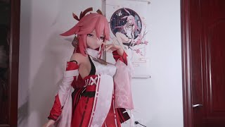 Yae Miko Genshin Impact custom craft 3D Print Doll by 茗家的鸫 [upl. by Santiago848]