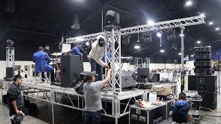 RCF Line Array System amp JBL SRX System  Behind the Scenes [upl. by Ellennad]