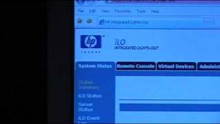 HP DL380 G3 Reboot using iLo [upl. by Placido242]