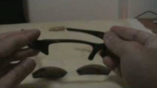 Oakley Flak Jacket Lens Installation Demo [upl. by Ahsinav761]