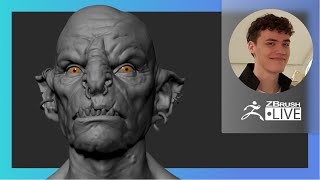 Organic Character amp Creature Sculpting Orc Design  Luc Tschopp  ZBrush 20216 [upl. by Loftis205]