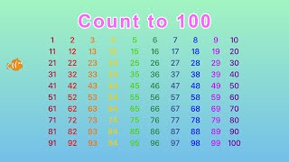 Count up to 100 Video  Numbers 1 to 100 in English  Skip Counting  Golden Kids Learning [upl. by Tai479]