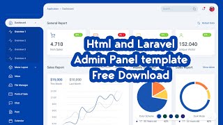 Modern Laravel 9 Admin Panel Template Free Sourcode [upl. by Posner]